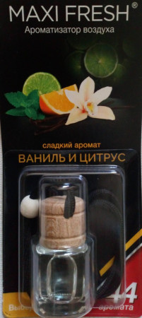"ВАНИЛЬ И ЦИТРУС"  Ароматизатор воздуха MAXIFRESH 5 мл